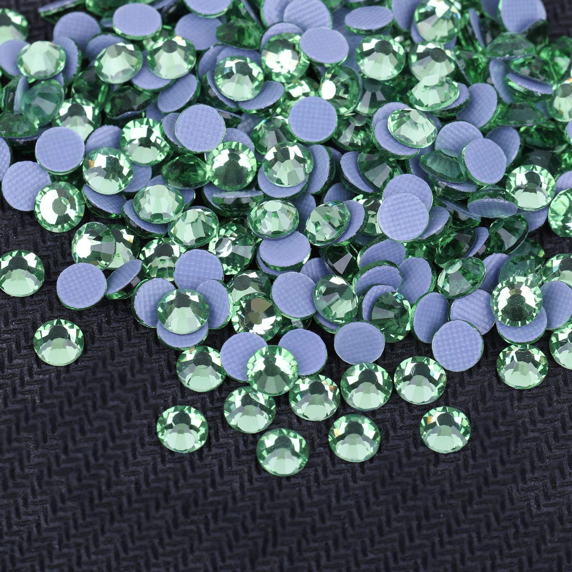 1453pcs 3d   light green hotfix glass   flat   crystal   handmade clothing shoes crafts nail decoration phone cases clothing hat additions decoration sequins ss6   ss16  