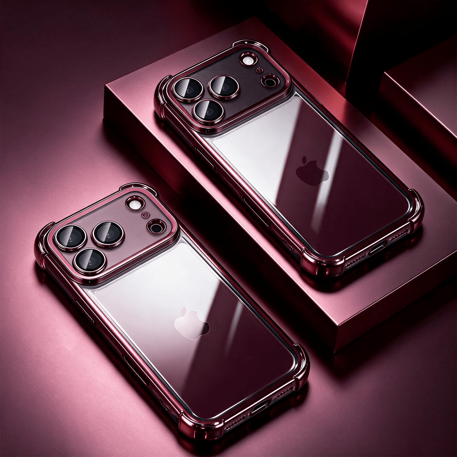 TEMU Phone Case: Luxury Buffer Impact Shockproof Transparent Wireless Charging Phone Case Suitable For Iphone 18 Pro Max 17 Pro Max 18 17 16 15 14 13