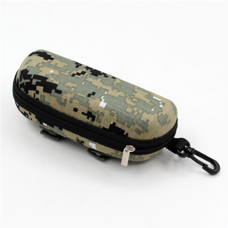 Image of Camouflage Glasses Case Sports Zipper Box Thickened Sunglasses Case Military Portable Glasses Storage Box