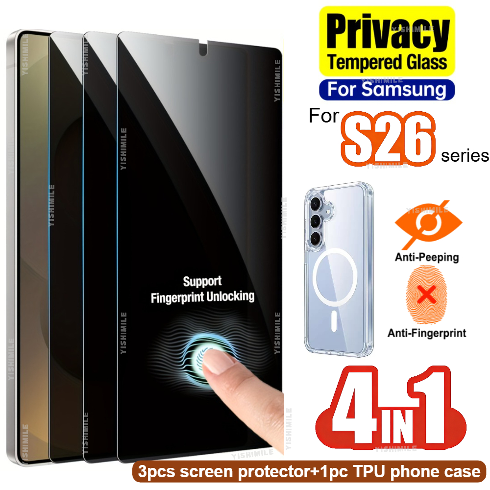 E-shop 4-in-1 3-teiliges 9H Panzerglas Displayschutzfolie und 1 TPU Handyhülle, passend für Samsung Galaxy S22 5G/S22+