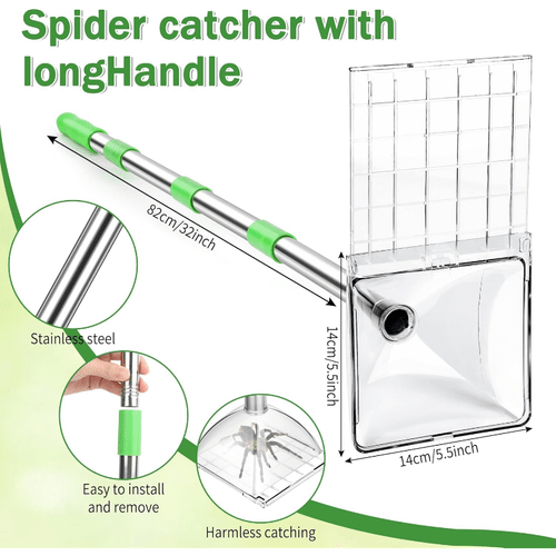 New Spider Catcher for , Suitable for Nature Exploration. High-quality Insect Trap with Portable Trap and Release Mechanism. Suitable for Small Crawling Creatures Like Bees and Spiders. A Safe Home Cleaning Tool