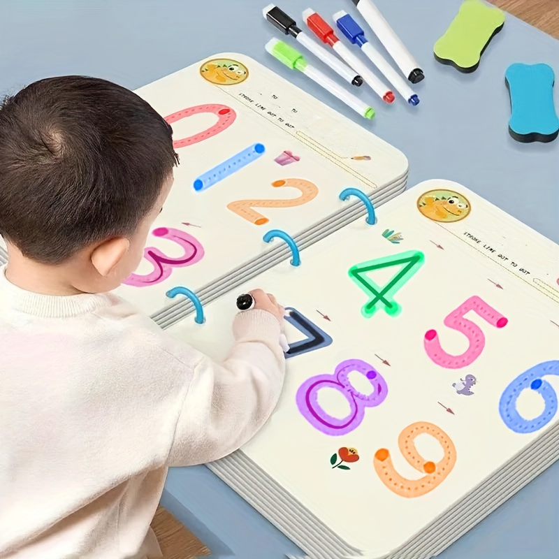 64 page reusable magic exercise book for     ideal early childhood educational material for kindergarten toddlers and preschoolers as a gift exercise   pen control and tracing book wipe clean