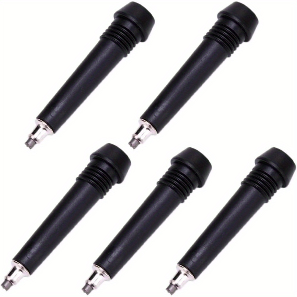 TEMU 5 Pack Trekking Poles Carbide Tips Replacement Universal Steel Tip For Outdoor Hiking Stick Cane Climbing Walking Pole Gear Worn Repair