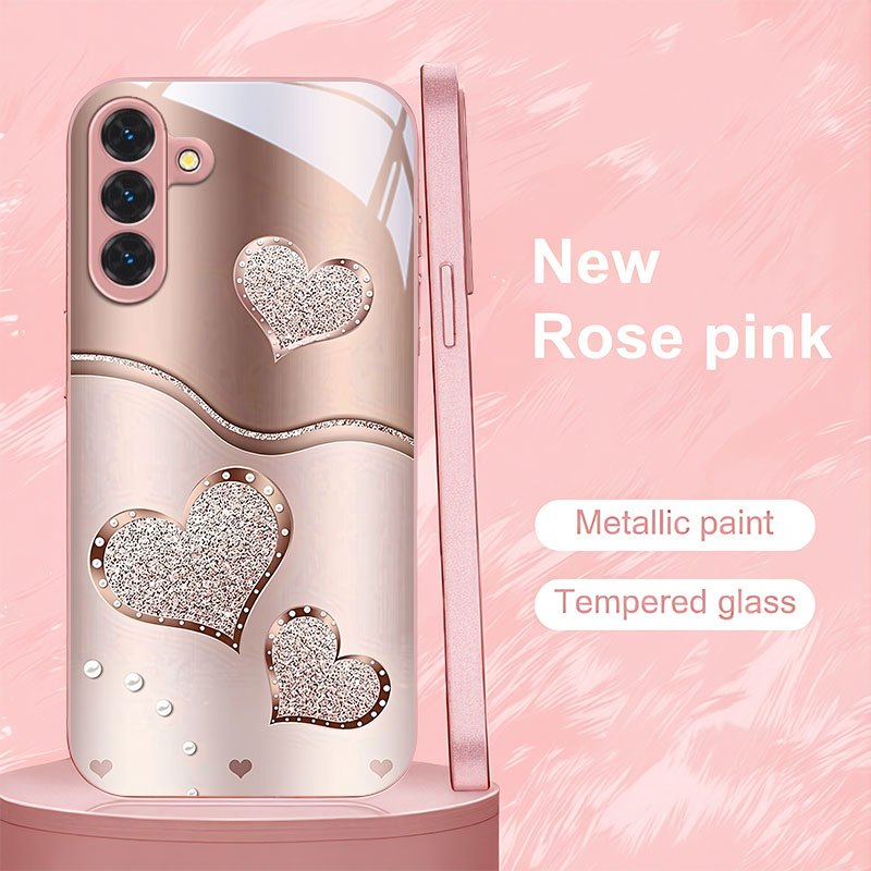 TEMU Phone Case - Rose Pattern Phone Case For Galaxy