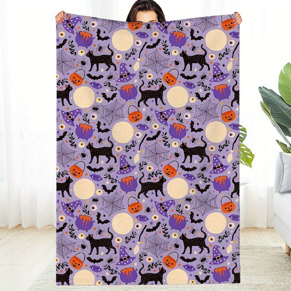 1pc Fleece Throw Blanket with Stripe Pattern for Couch Super Soft Fuzzy  Flannel Cream White Blanket Plush Warm Cozy Bed Blanket Size x 