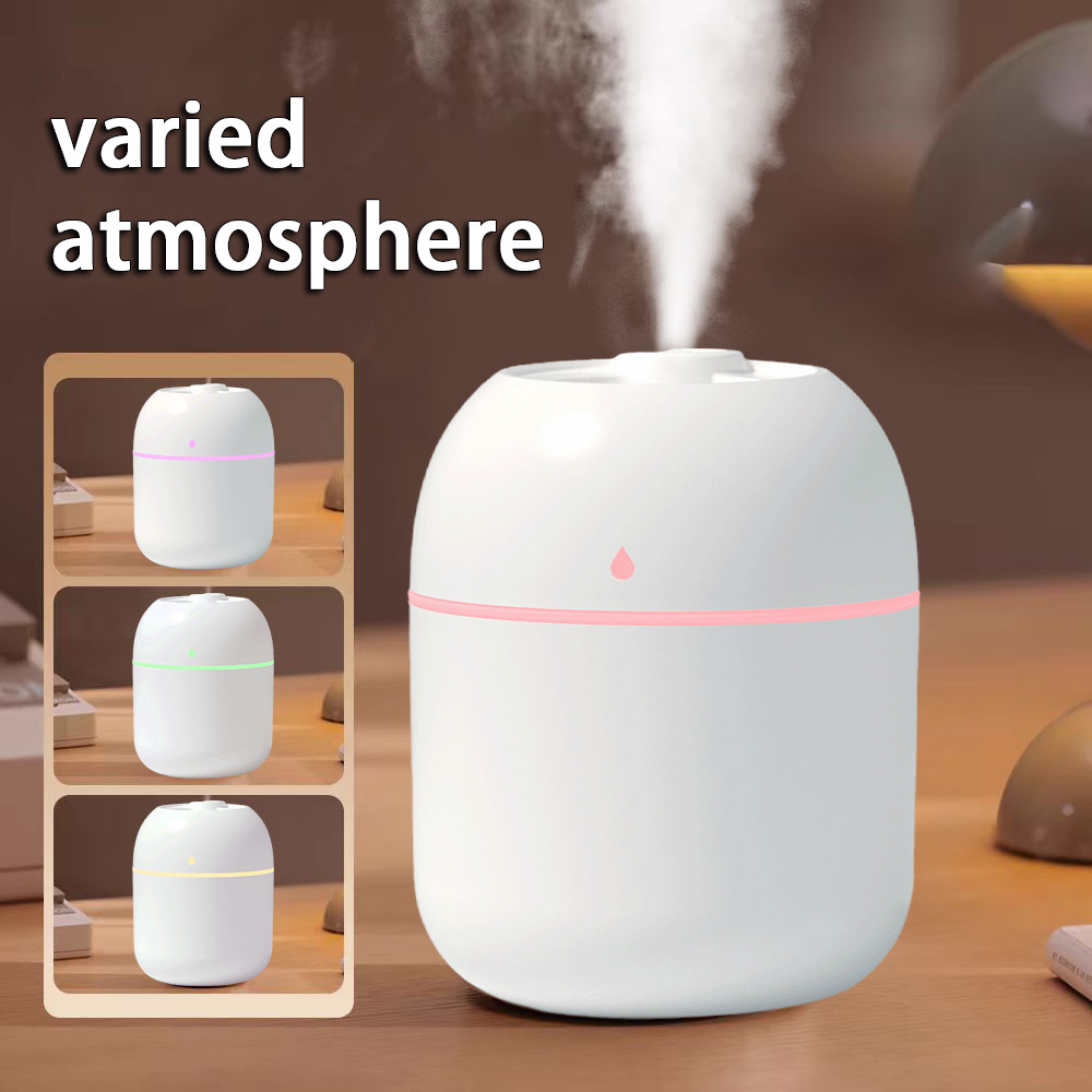 USB Night Light Humidifier - Cool Mist Multi-Scene Humidifier, Suitable for Bedroom/Living Room/Office Desk/Car Use, 36V Safe Voltage, Battery-Free Portable Design