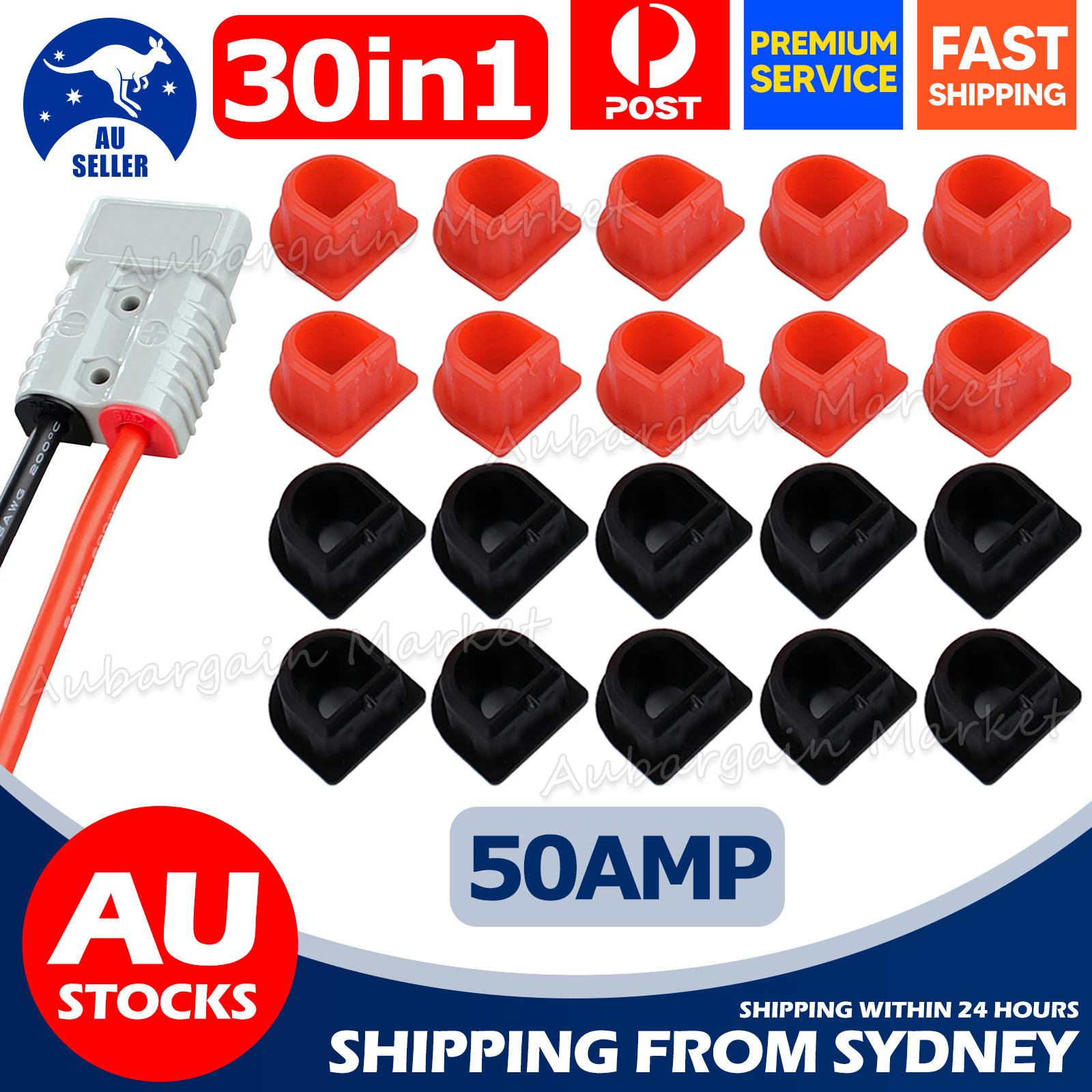 TEMU 30pcs Anderson Plug Cable Inserts Covers Seals Caps Au Bargain Market