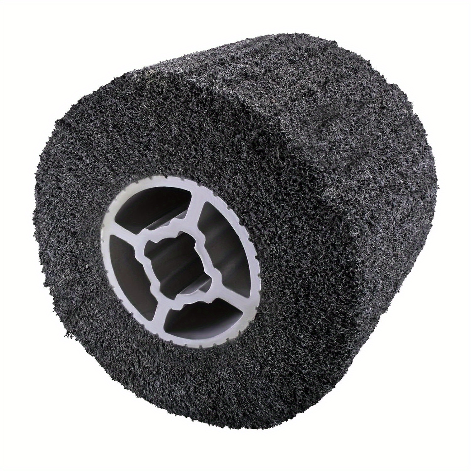 1pc 120 X 100 X 19 Mm 60 Grit Sanding Roller Brush, Nylon Brush, Sanding Sleeves For Sanding Roller, Use For Angle Grinders