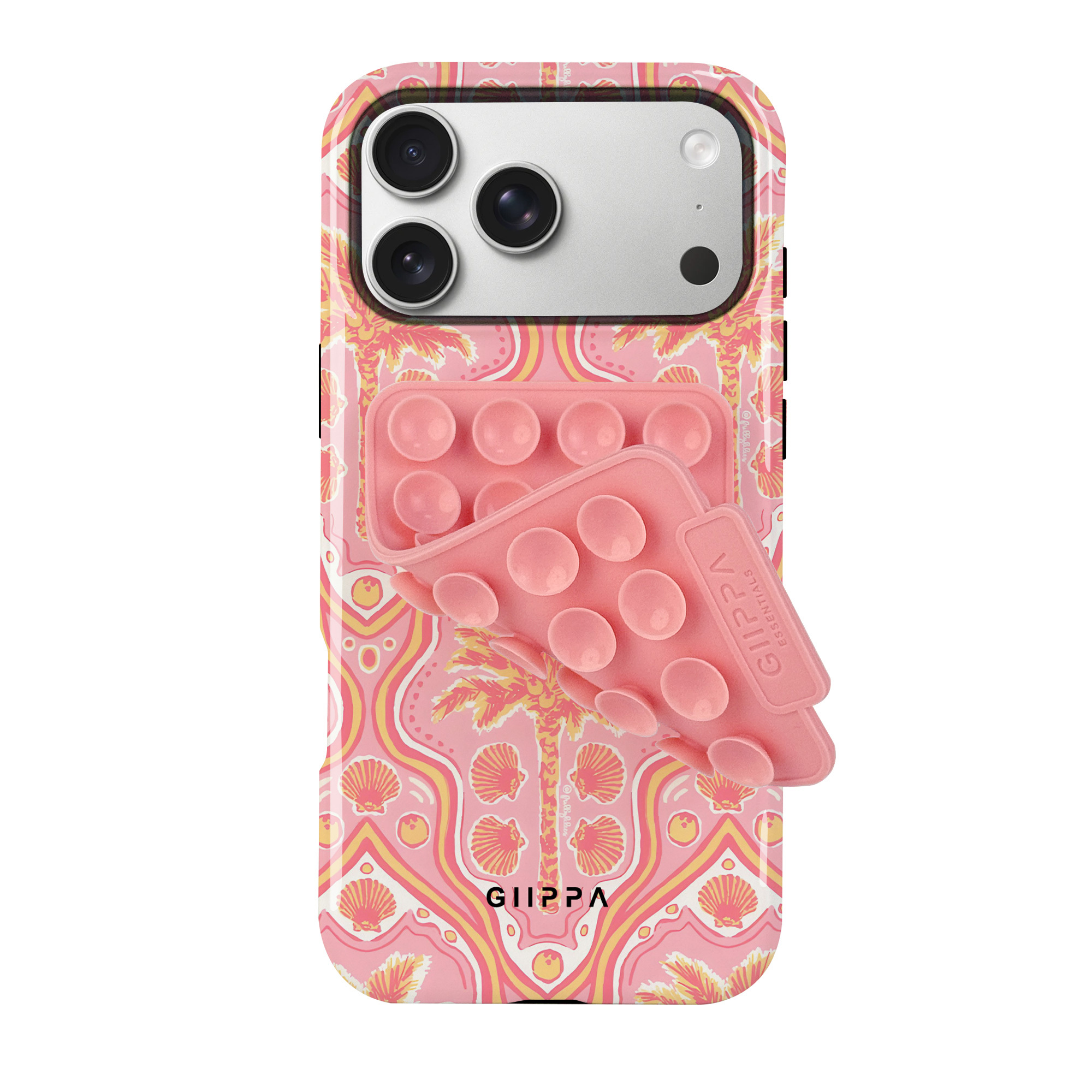 TEMU Phone Case: Gllppa Wildclan Glossy 2in1 Film Case & Pink Suction Cup Set/tough Dual Layered/superior Protection/durable/phone Case For Iphone