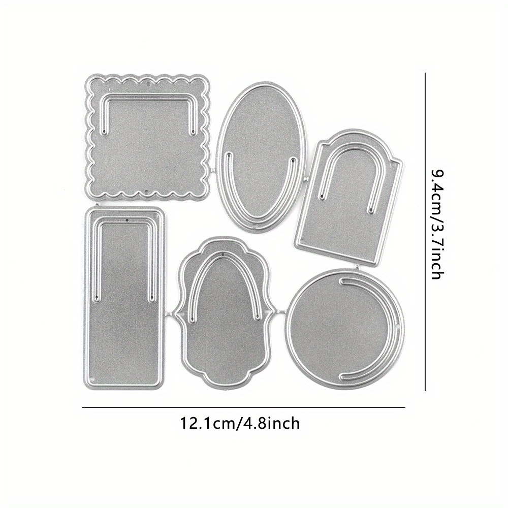 Geometric Sticky Notes Metal Cutting Dies, Embossing Diecut For Card Making Scrapbooking Crafting Supplies, Template Mould, Photo Album Paper Die Cuts For Craft Decoration
