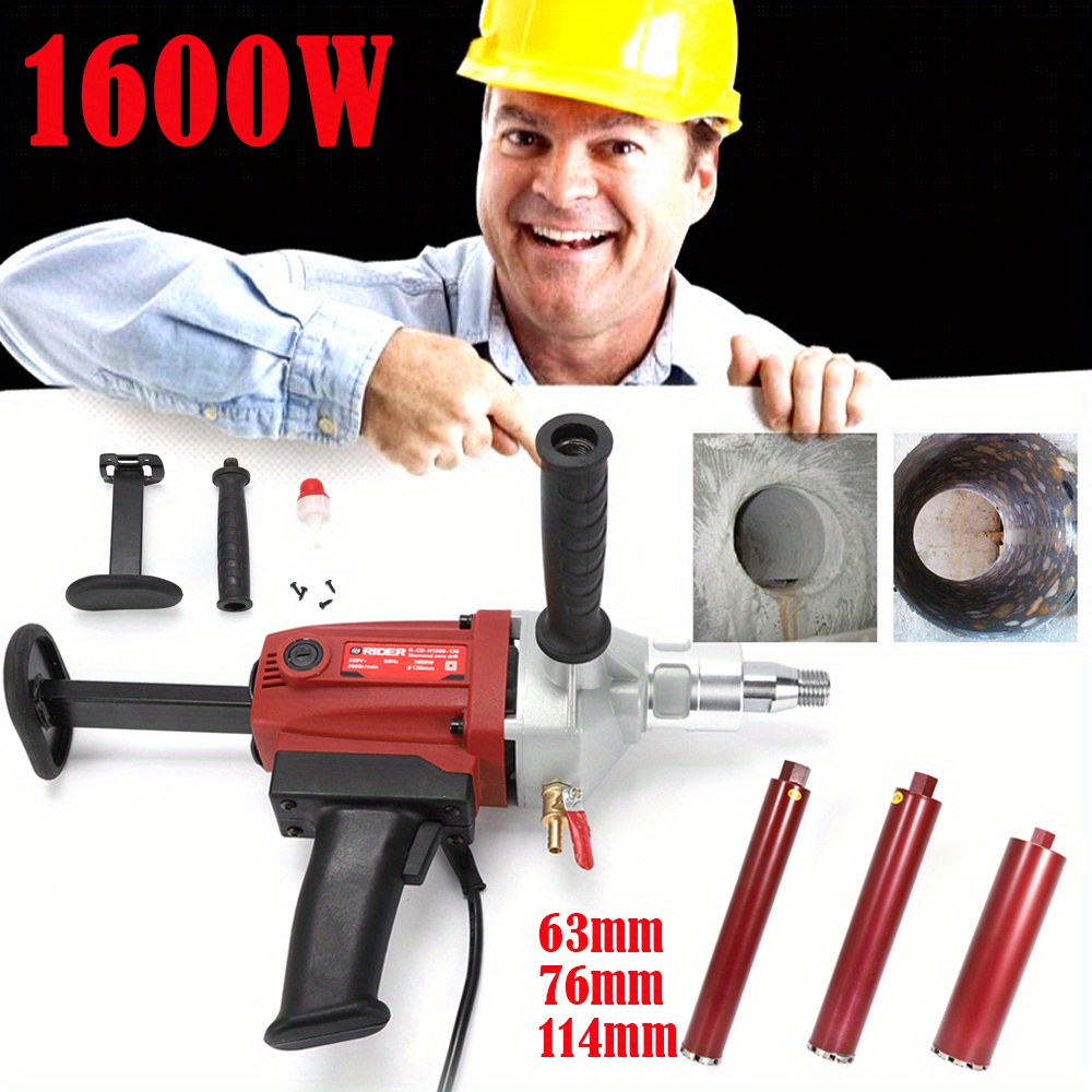 Diamond Core Drill Bit Concrete (63mm) 450mm Length For Reinforced Outdoorgoodss