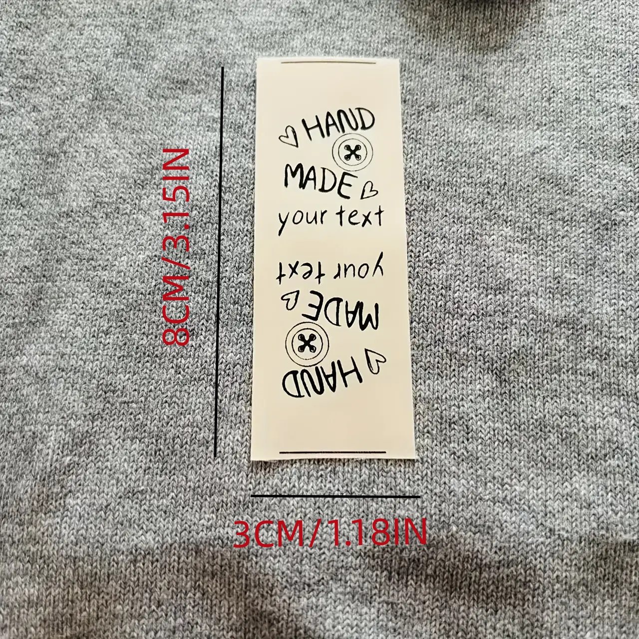 TEMU New 50pcs Custom Personalized Ribbon Labels With Names, Custom Clothing And Garment Labels. Using Heat Transfer Technology To Clear, Beautiful,
