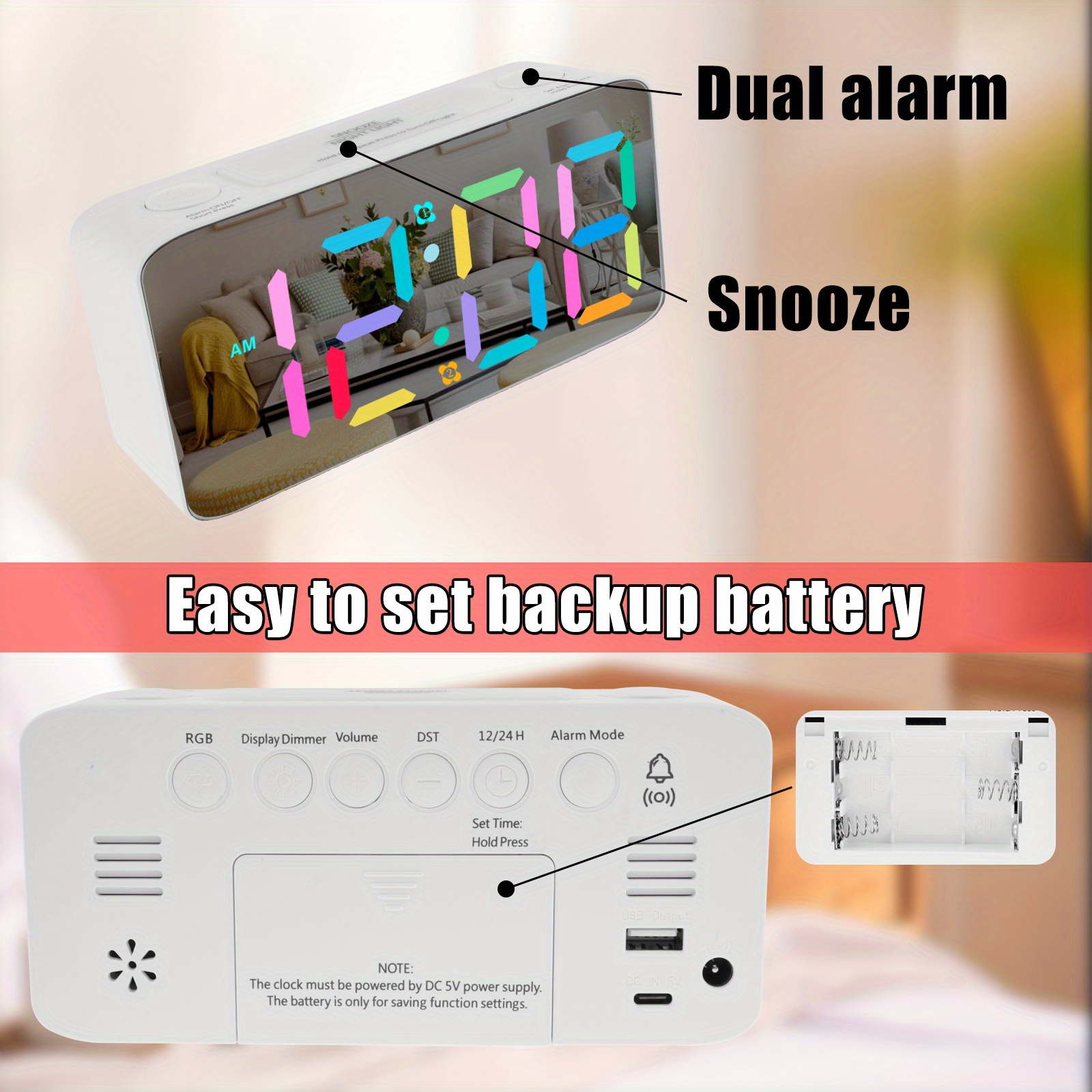 water soluble nose lubricant TS-BC670 Silent Vibration Alarm Clock Students Wake Up Strong Wake Artifact  Creative Cute Pet Mute Buy cheaply on Joom main image 1