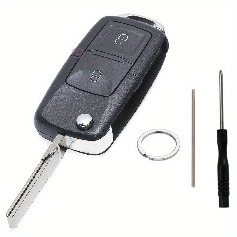 For 2004-2008 7m3 959 753 -button Folding Remote Key Shell Hu66 Key Blade With Removal Tool