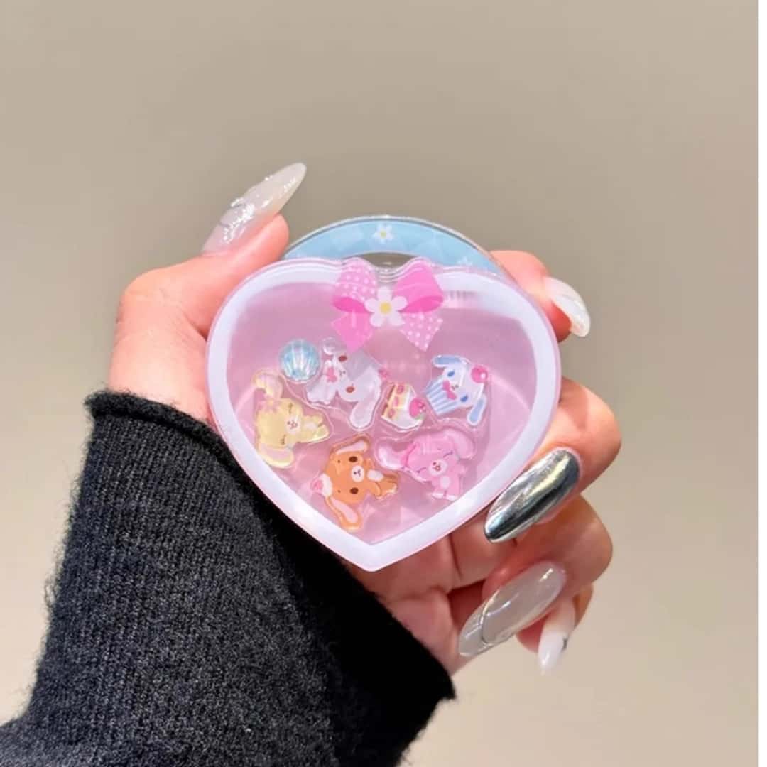 E-shop Magnetischer wackelnder Handyhalter in mit Dessert-Häschen-Motiv