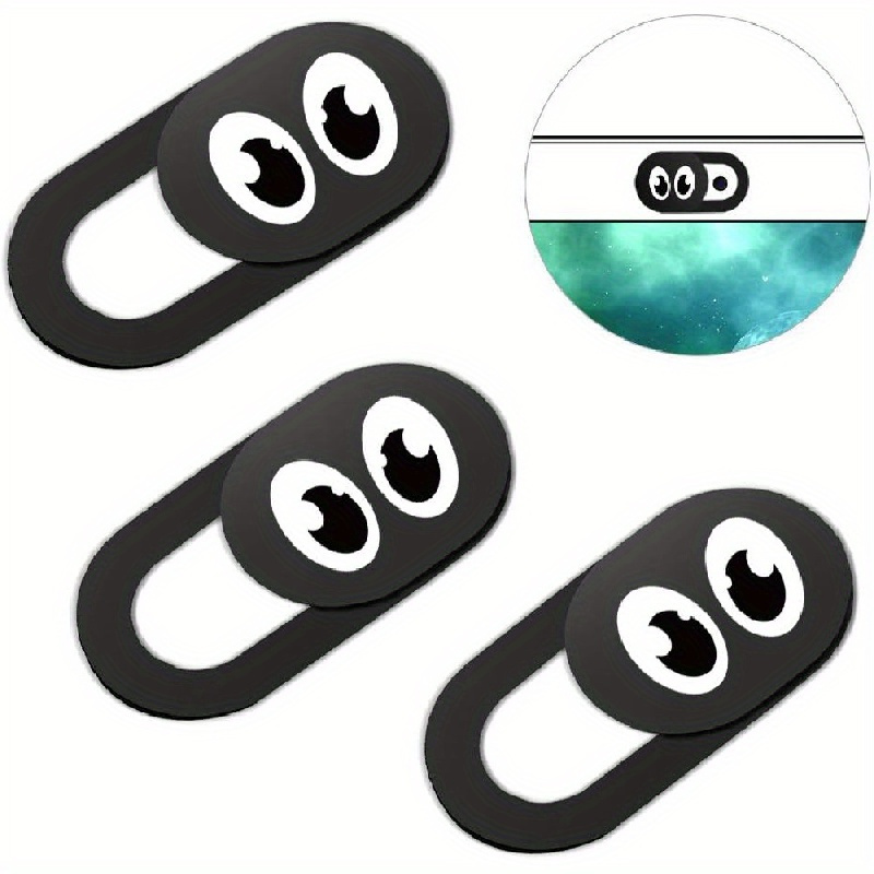 Webcam Slide Cover In Of 3 Eyes-suitable For Laptops, Desktops, Computers, Smart Phones, Protecting Your Privacy And Security, Strong Bonding