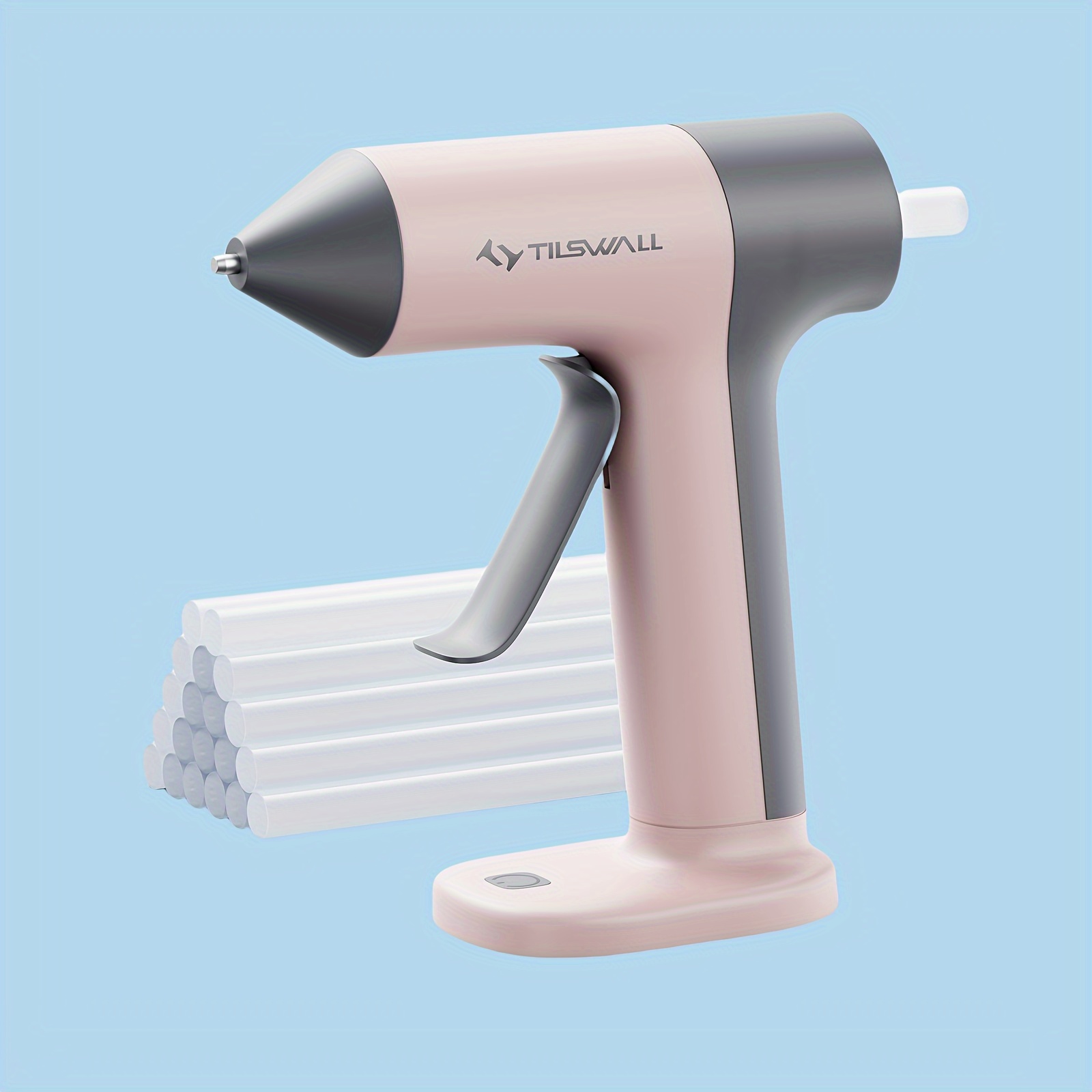 Temu Hot Glue Gun, 30S Fast Preheating, With 2000Mah Battery, Usb-C Fast Charging, -Off & Anti-Drip Tip, 20 Full-Size High- Sticks, Compact &-image