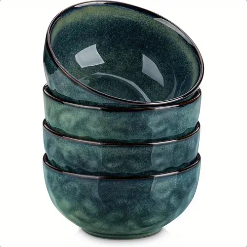 starry 24oz bowls for soup ceramic deep soup bowls set of 4 green cereal bowls set for kitchen salad bowls set pasta oatmeal bowls dishwasher and microwave oven safe