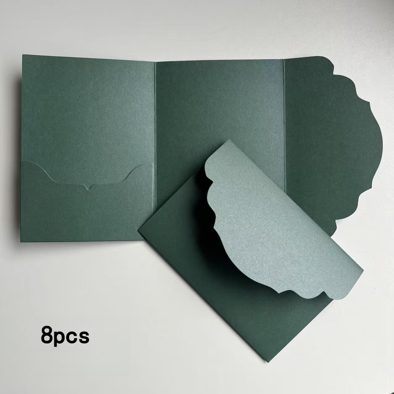 TEMU 8pcs Invitation Card Set - Wedding Paper Envelopes With An Elegant , Made Of High-quality Paper, Suitable For Weddings, Engagements, Valentine's