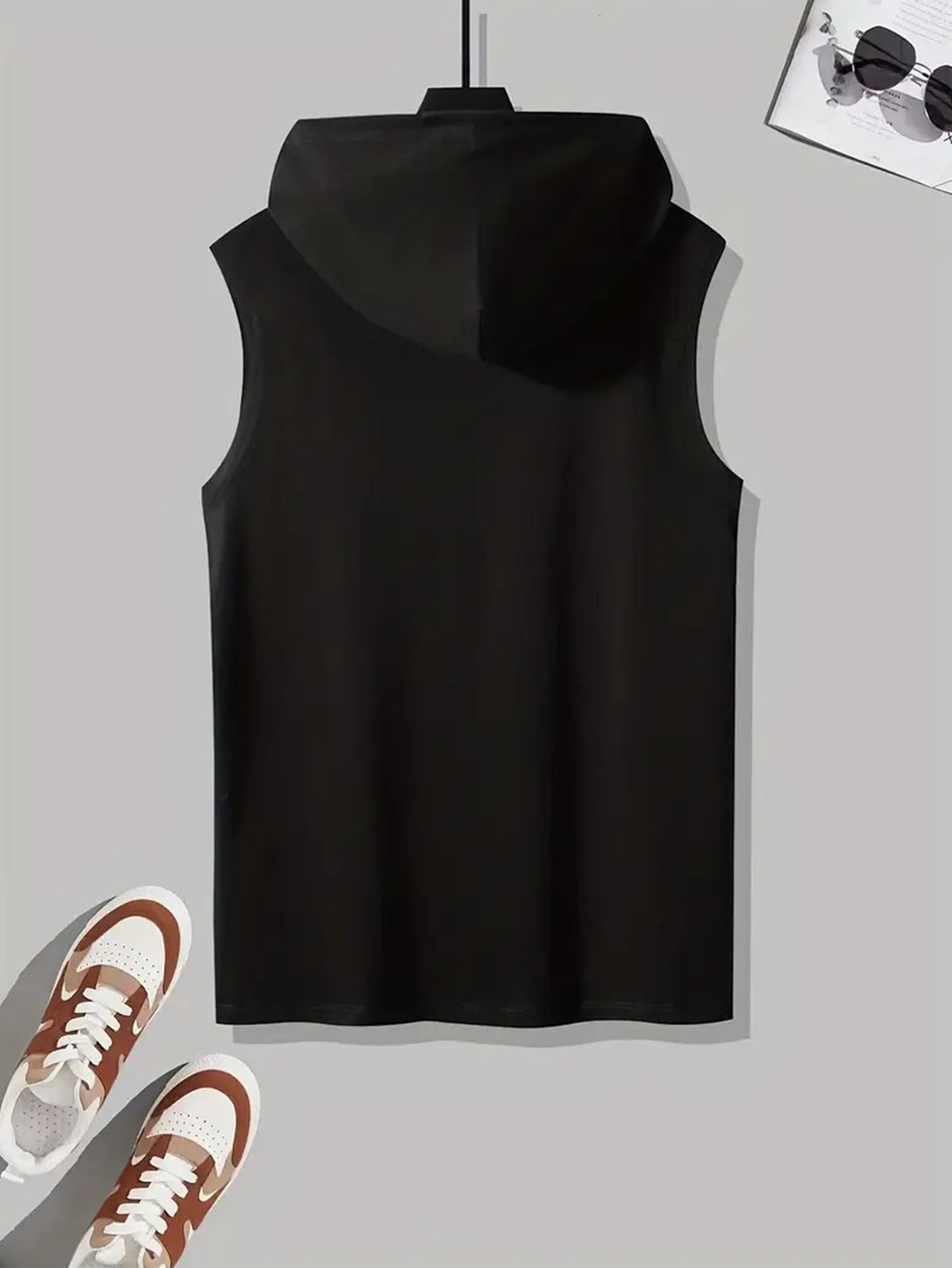 heren casual mouwloze hoodie vest met casab print Temu Netherlands