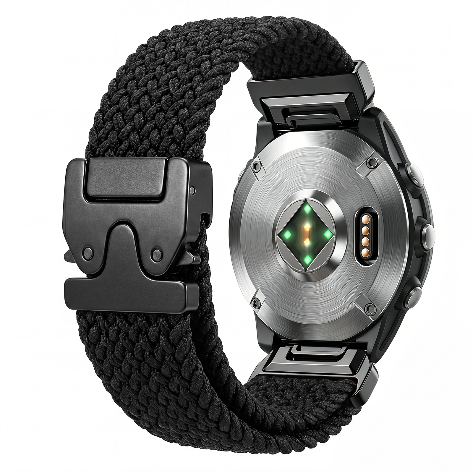 TEMU Bracelet de montre à boucle en nylon /26 mm, convient pour Fenix 8-51 mm/47 mm/43 mm/7/7x/7X Pro/6/6x/6X /5X/5X Plus/7S/6S/5S, compatible avec