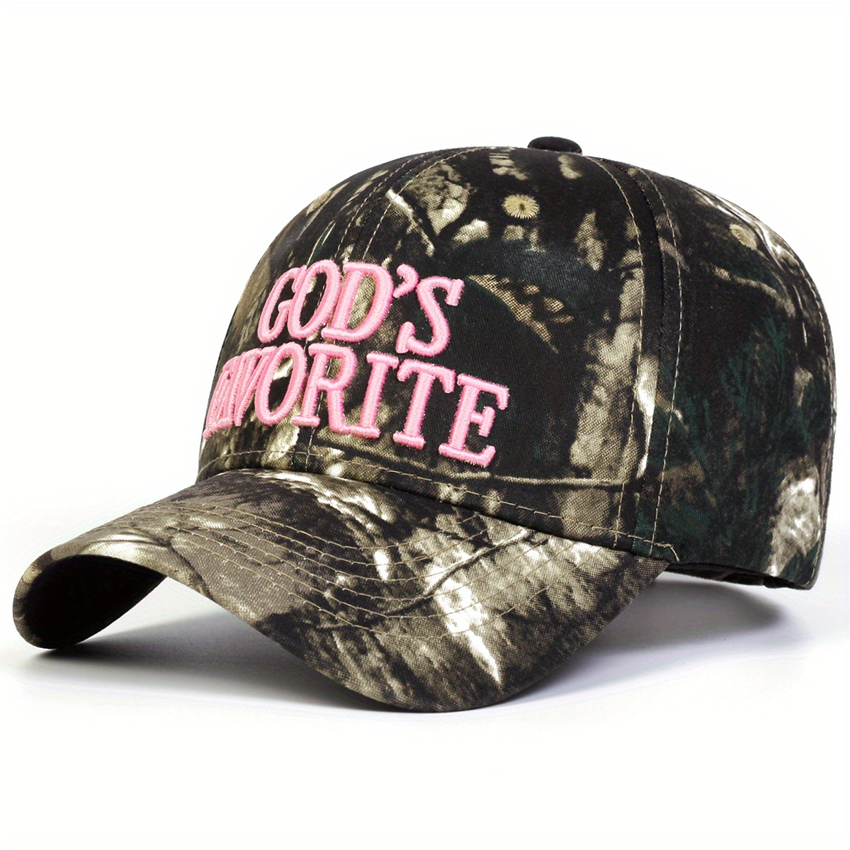 Image of 1pc Women's God's Embroidered Baseball Cap, Adjustable Fashion Casual Hat For Spring/autumn Travel And Beach Vacation