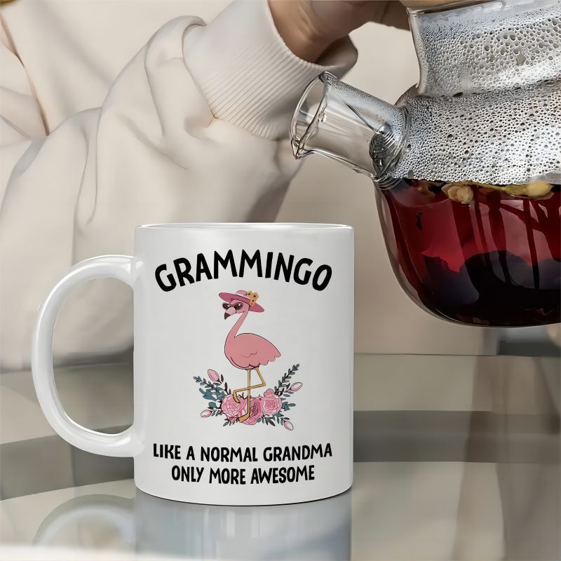 

1pc, Rated 3a, Grammingo Regular Grandma, , Fun And Humorous Slogan Mug With , 11 Oz Ceramic Mug, Best Birthday/anniversary Gift For Grandma, The Office/ /party