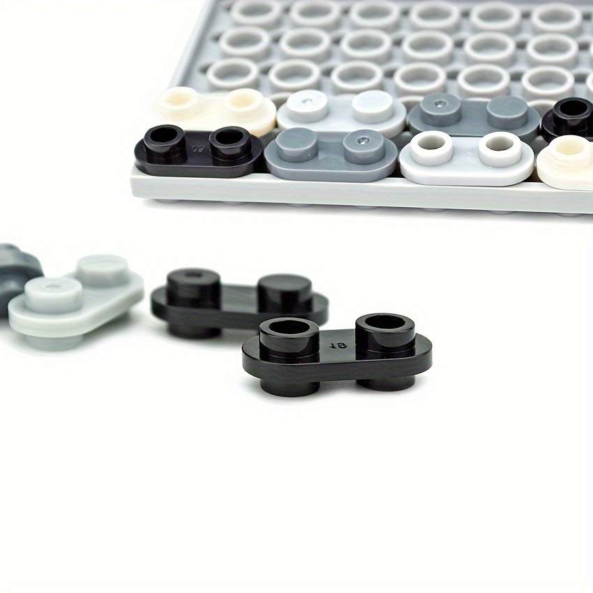 50pcs 1X2 Round Stud Blocks Double Sided Building Toy
