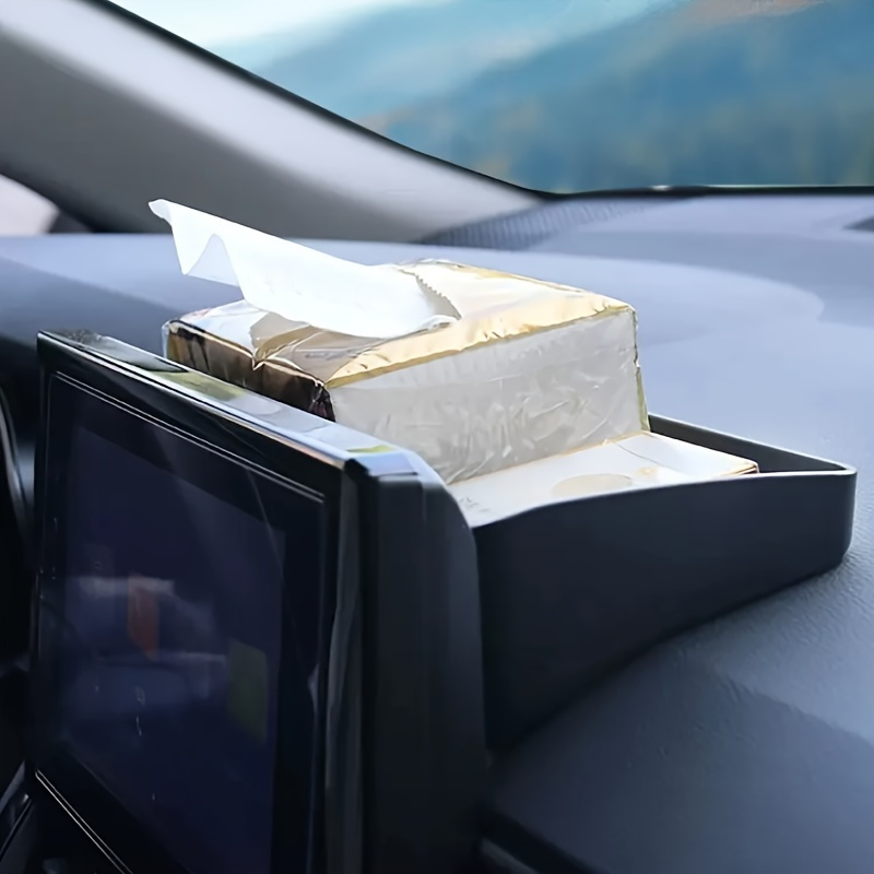 Image of Dashboard Storage Box Car Accessory Needed For Car, Center Console Screen Back Tissues, Central Organizer