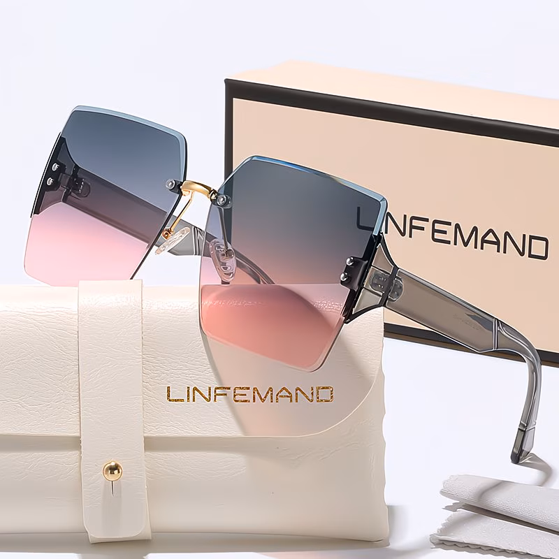 rimless decorative glasses for women summer party dance outfit festival gift Product details 0