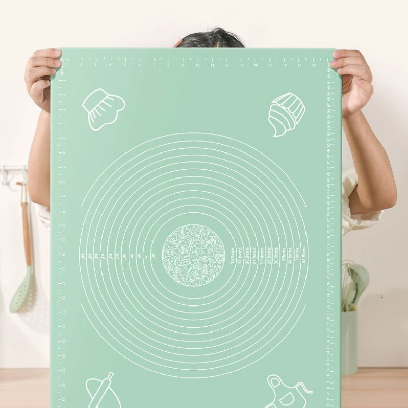TEMU Large Silicone Baking Mat, Non-slip Dough Rolling Pad, Easy-to-clean Kneading Mat, Suitable For Baking, Candy, Cookie Making, And Kneading,