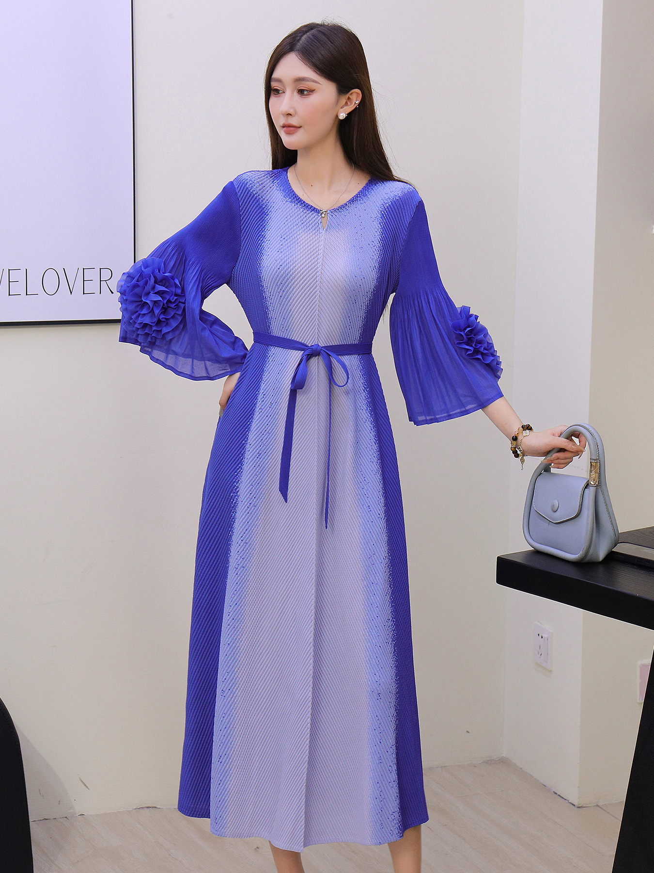 high waist smock a line dress The Gauze Smock Dress