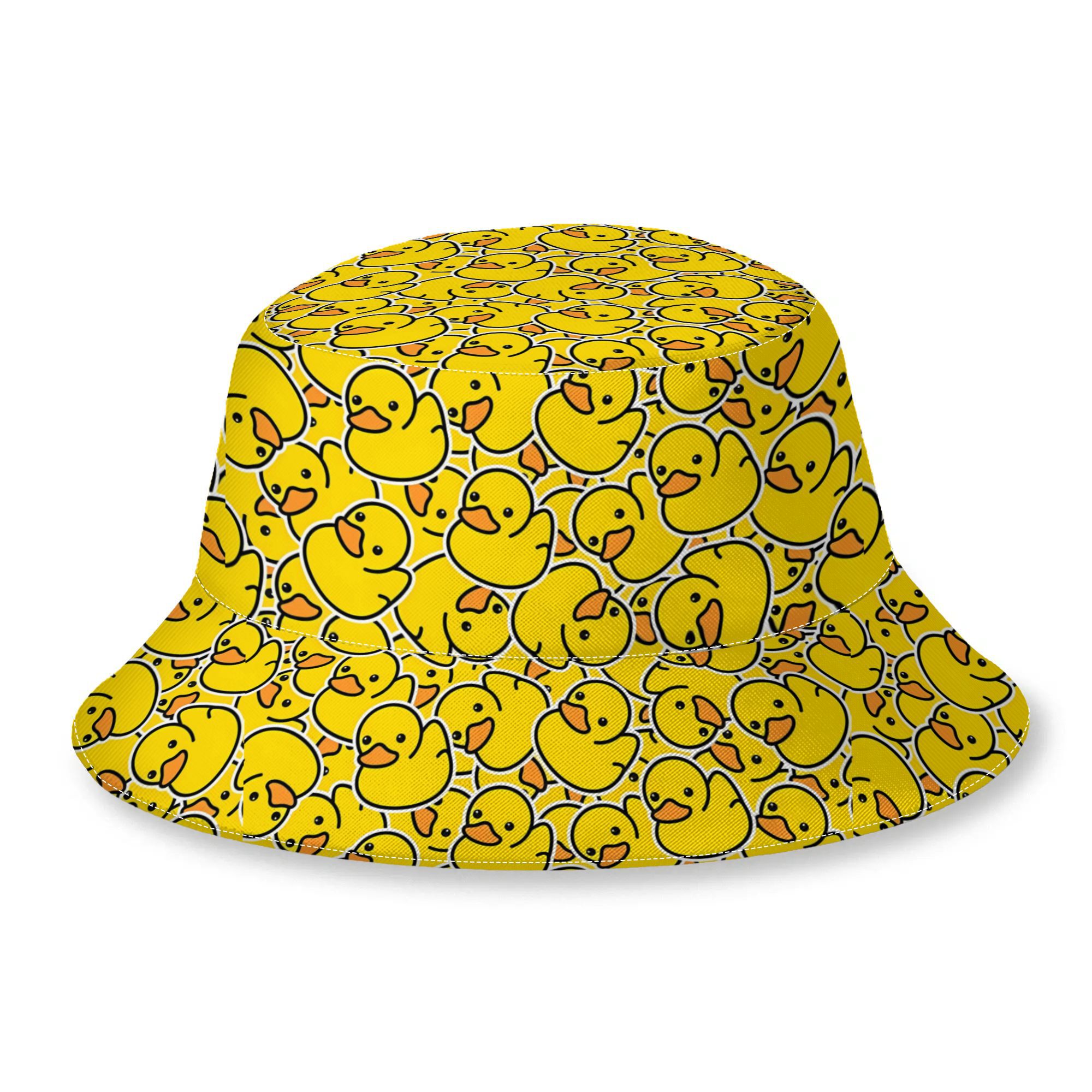 TEMU Fun Duck Fisherman Hat Bucket Hat Trendy Printed For Comfortable Casual Attire