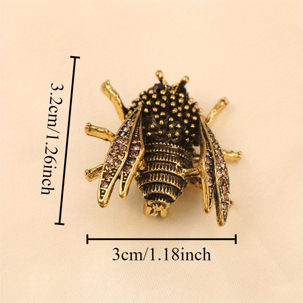 Baroque Luxury Bee Insect Design Brooch Pins