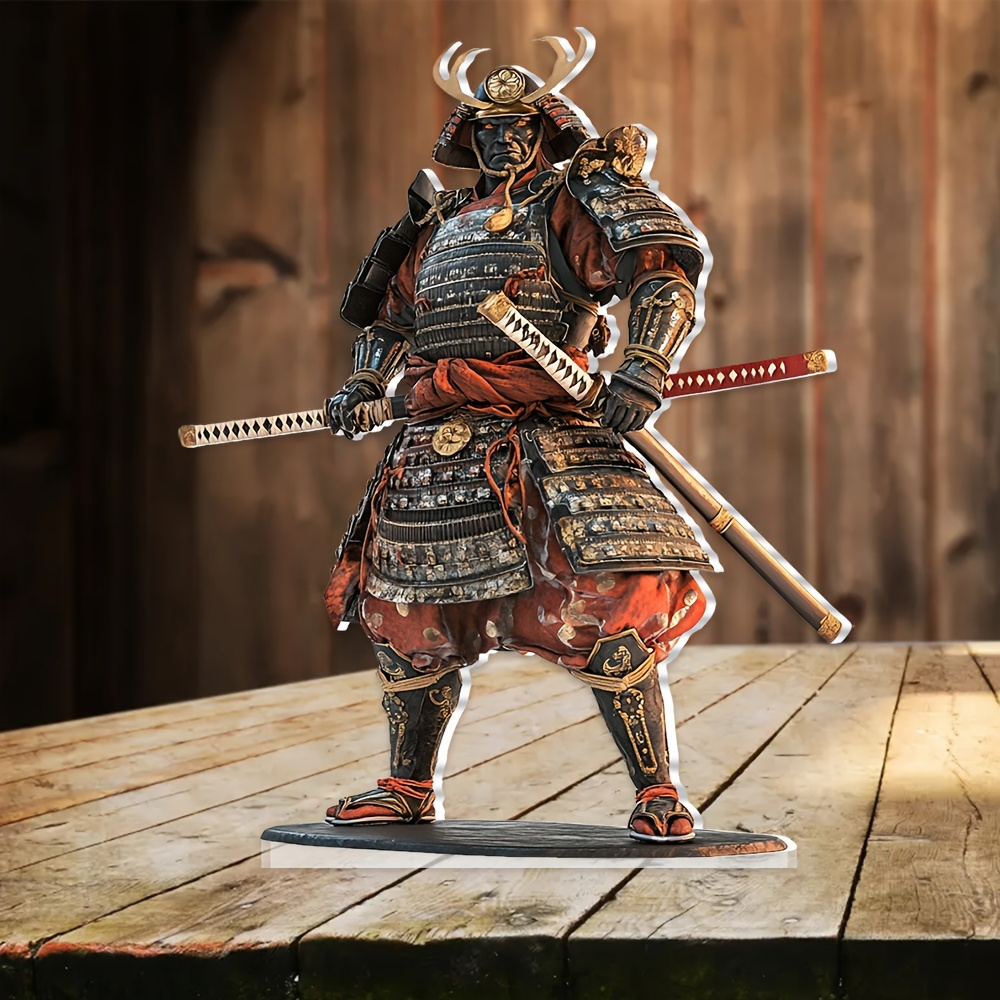 

Bohemia Style Japanese Warrior Acrylic Table Decoration (5.91 "x 4.72")-multi- Desktop Signs And Statues, Suitable For Home, Living Room, Bedroom, Office, Cafe-ideal Gift For Japanese Theme Decoration