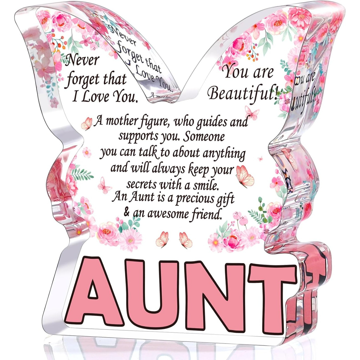 TEMU 2d Flat - [2d Flat] A Beautiful Acrylic Plaque Shaped Like A, Perfect As A Keepsake. This Decorative Piece A Wonderful Gift For Niece Or Nephew