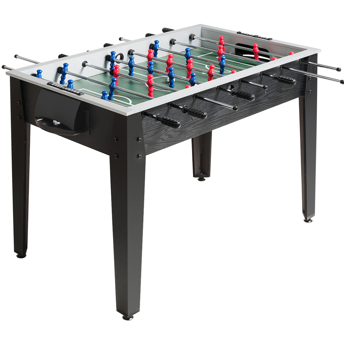 Image of 48" Foosball Table, Competition Sized Soccer Foosball Table With 2 Balls, Foosball Game Table For Adults, Football Table For Home