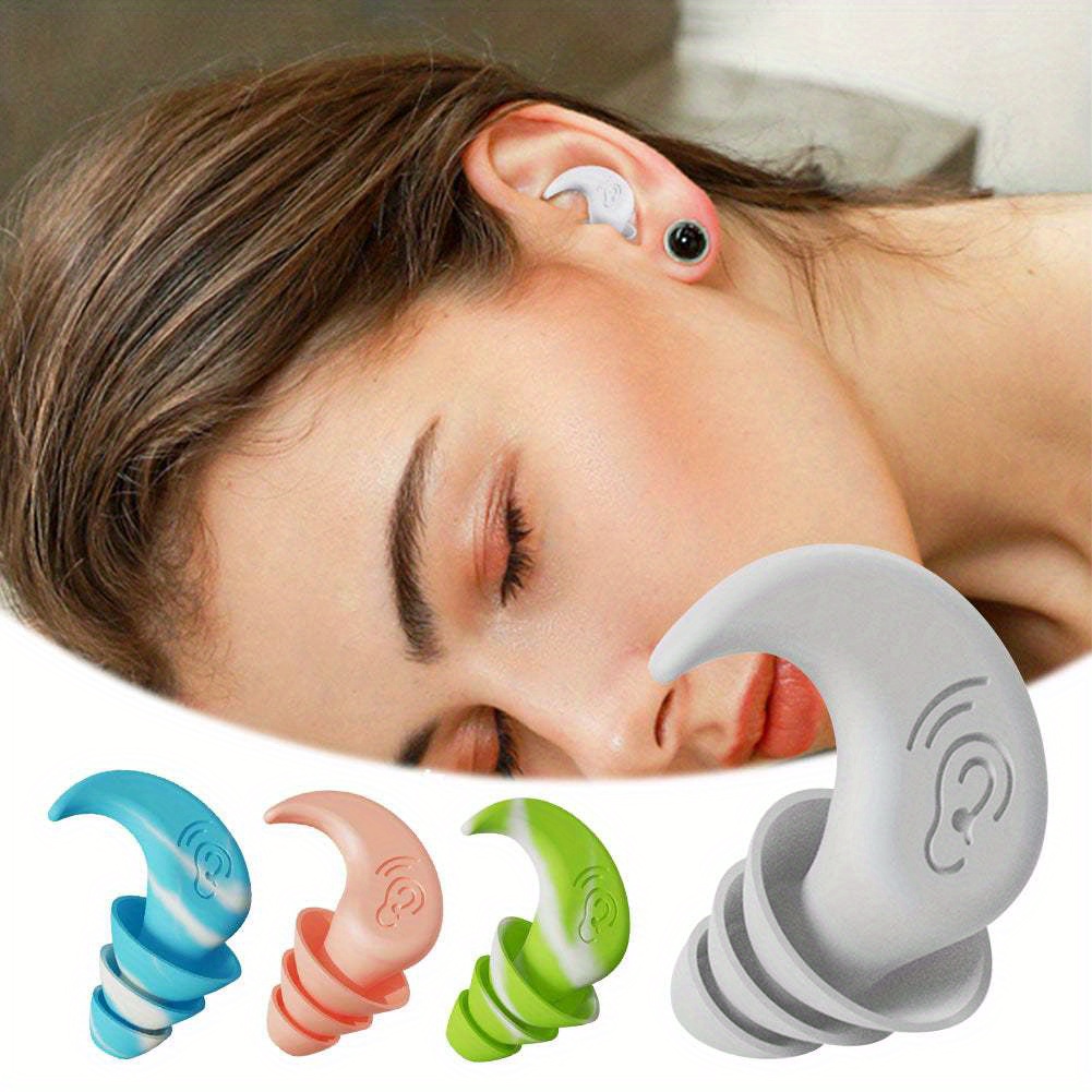 Tiliwame Reusable Silicone Ear Plugs For Sleeping - 33dB Noise Cancelling With 8 Ear Tips (XS/S/M/L) - For Snoring, Work, Travel, Concerts