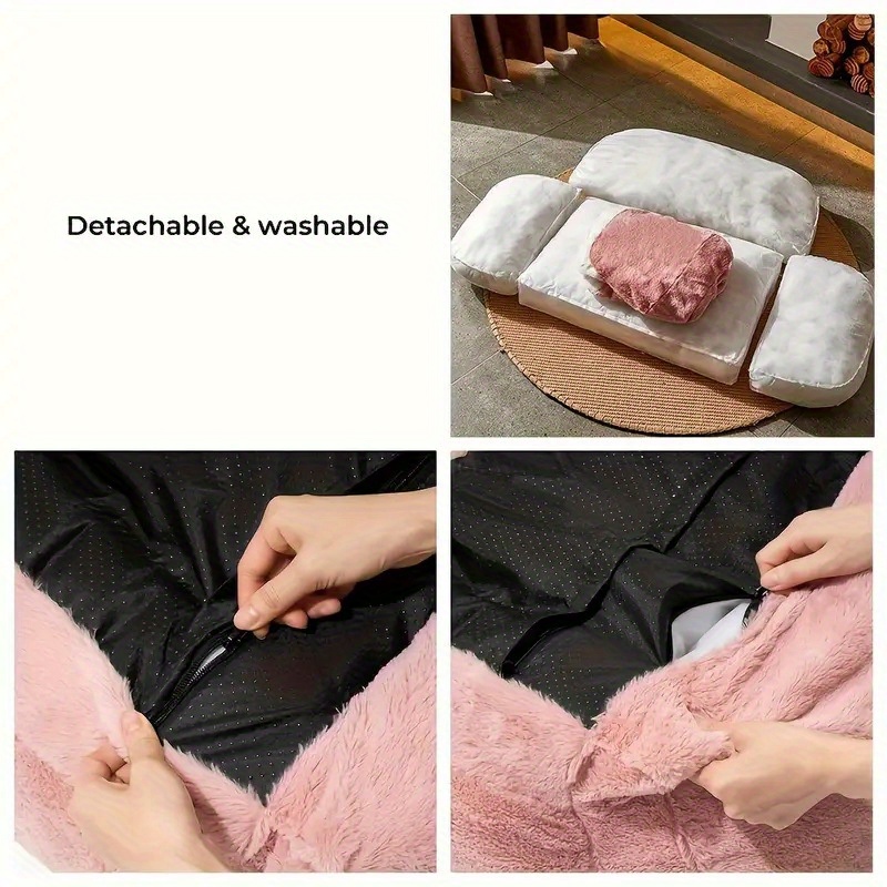 soft   sofa bed for small dogs puppies cozy polyester dog bed with plush cushioning warm durable indoor bedding for   indoor use dog couch bed stylish pet accessory comfortable   Product details 7
