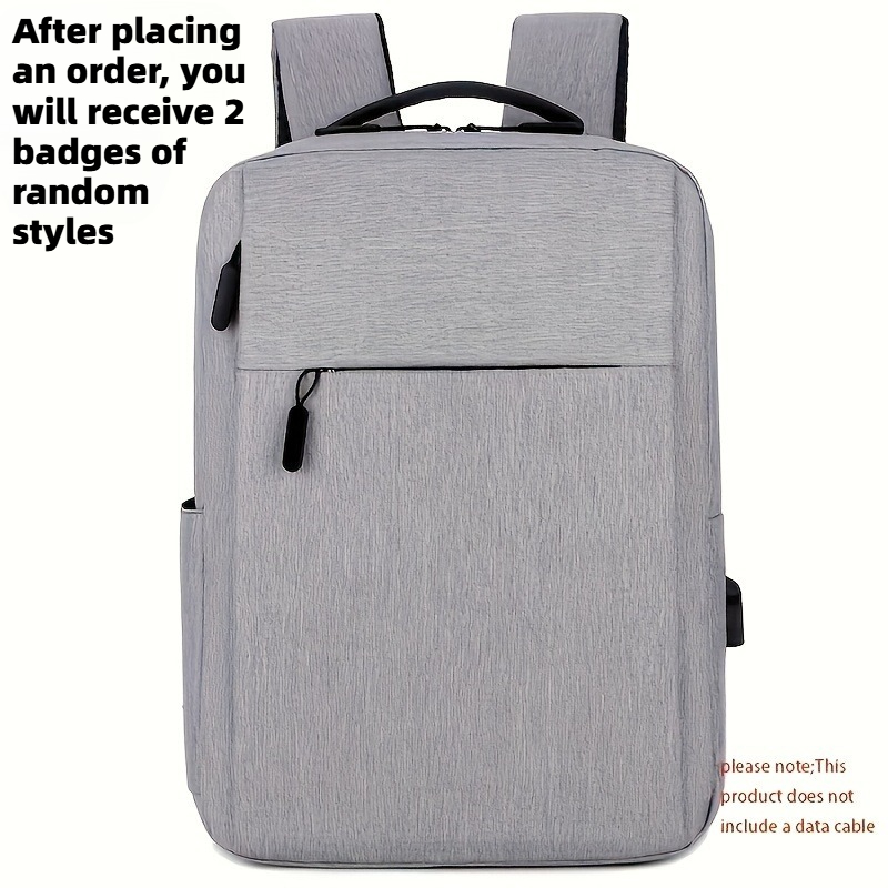 TEMU 1pc Large Capacity Travel Backpack - Durable Commuter Bag | Multi-pocket, Ladies' Fashion Backpack, Adjustable Straps, Zipper, Sturdy, For Work