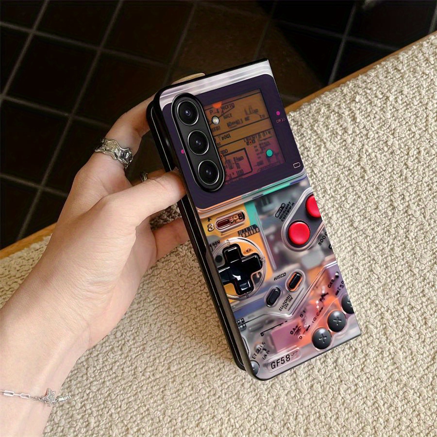 TEMU Transparent Back Cover Case Compatible With For For Galaxy Z Fold Models 3 , Designed For Gaming Consoles.