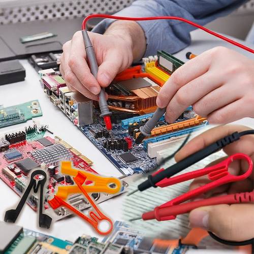 item picture 1 hand multimeter clip practical multimeter probe tool holds meter pointer for adjusting devices recording data with common tip probes circuit repair accessory component test