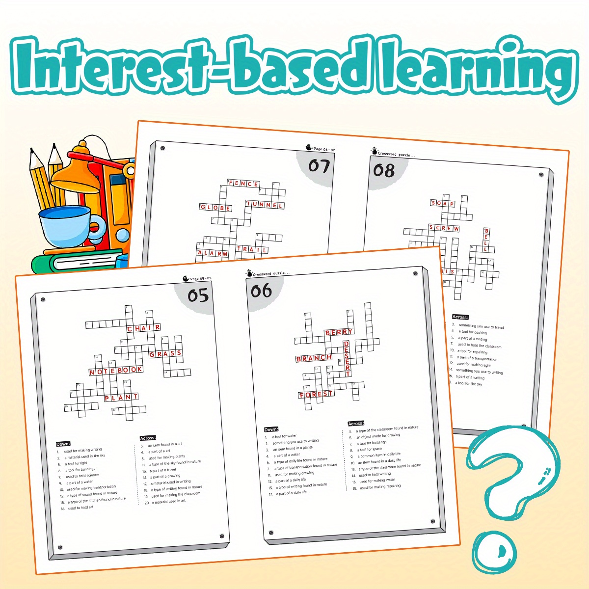 Early Learning Word Guessing Books Fun Word Guessing Activity for Kids, Boost Vocabulary and Cognitive Skills