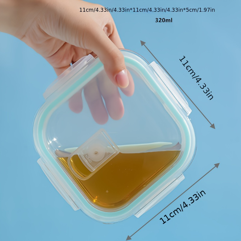 1 3pcs thickened glass lunch box 10 82oz microwave safe rectangular with pink lid for students office workers home use freshness preservation heat preservation Product details 1