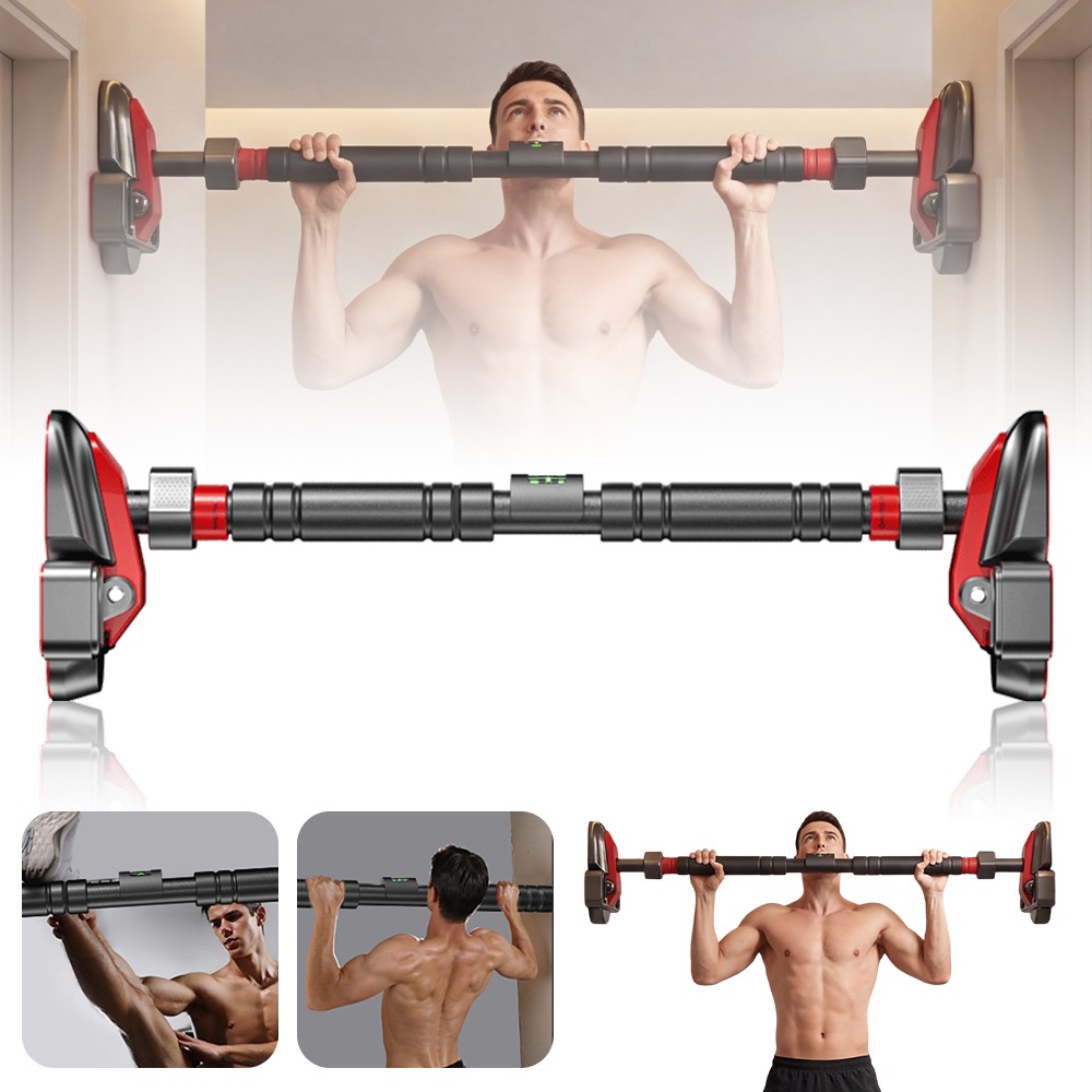 Multifunctional Home Pull-up Bar Adjustable Length To Fit Door Frames High Pulldown Triceps Extensions Hanging Leg Raises Home Upper Training Kit