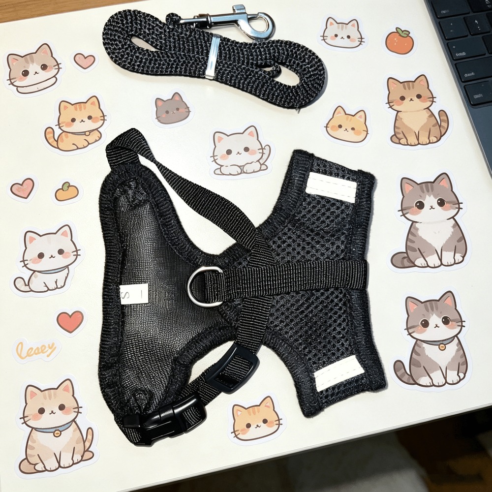 TEMU 1 pièce HZCC-InChol Harnais pour chien style gilet avec laisse à absorption des chocs, compatible pour , harnais respirant et confortable pour