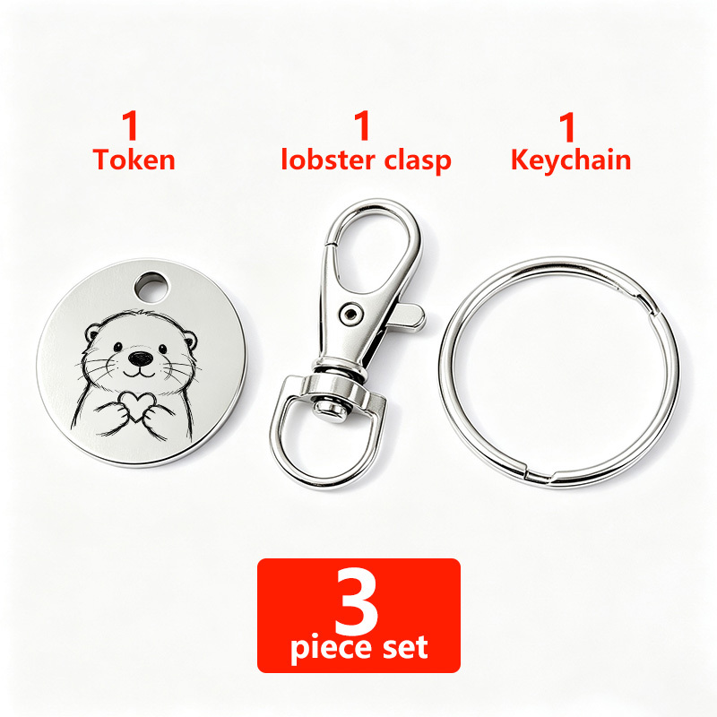 TEMU 3pcs (1pc Token 1pc Lobster Clasp 1pc Keychain) 6pcs (2pcs Tokens 2pcs Lobster Clasps 2pcs Keychains) 9pcs (3pcs Tokens 3pcs Lobster Clasps 3pcs
