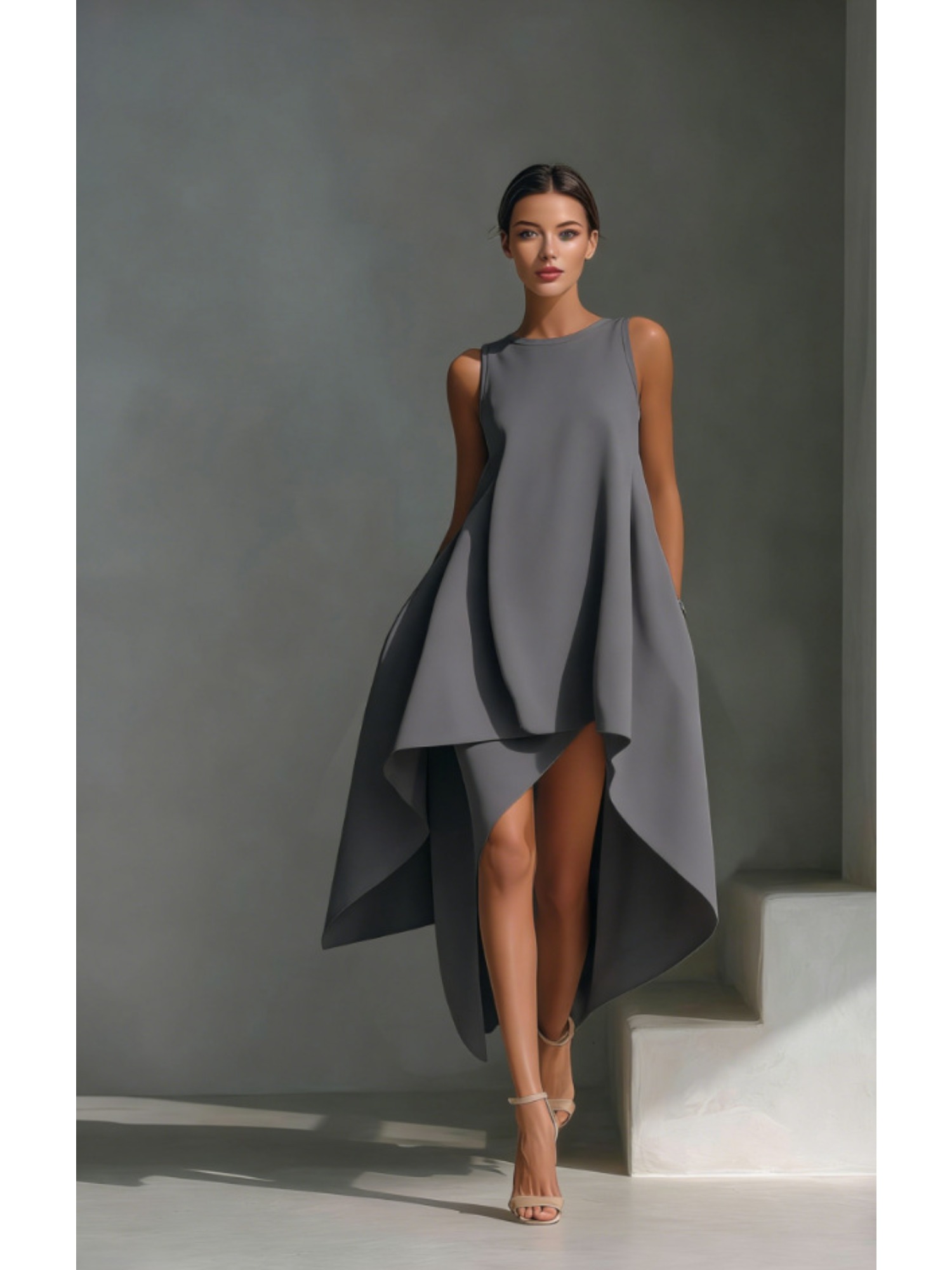 grey dress sold on Temu United States