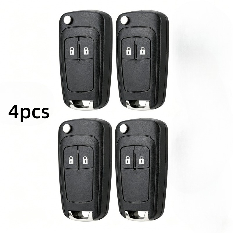 4pcs For For 2-key Back Without Standard Slot Car Key Case