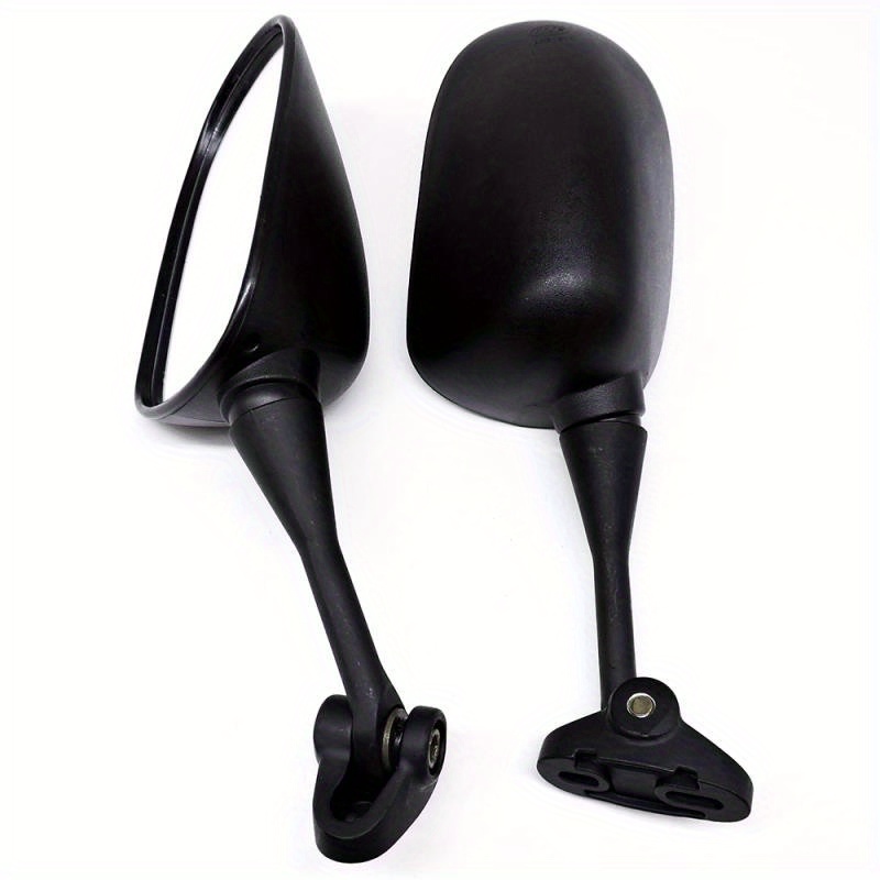 Motorcycle Side View Mirror for CBR600/CBR900/CBR1000 - Fit, Flat Reflective Surface, Durable Black Design, Easy Installation, Enhanced Blind Spot Reduction, Motorcycle Modification, Sleek Mirror Design, Highquality Mirrors